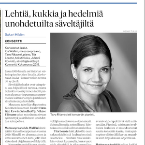 Lehtiä, kukkia ja hedelmiä unohdetuilta säveltäjiltä